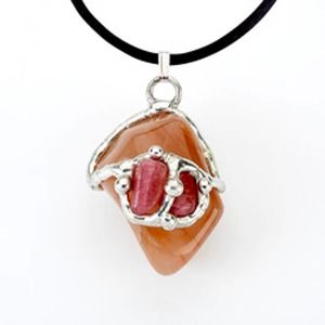 Libra Astrological Sign Birthday Pendant Natural Gemstone Handmade Necklace